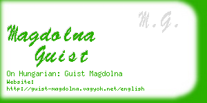 magdolna guist business card